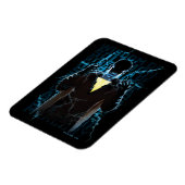 SHAZAM! | Shazam & Abilities Lightning Typografie Magneet (Linkerzijde)