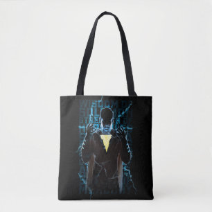 SHAZAM!   Shazam & Abilities Lightning Typografie Tote Bag