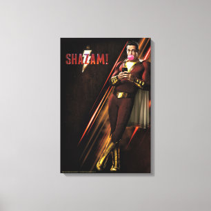 SHAZAM!   Shazam Bgloebbel Canvas Afdruk