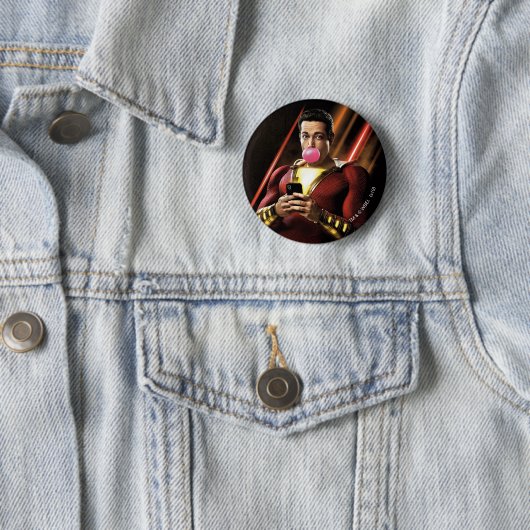 SHAZAM! | Shazam Bgloebbel Ronde Button 5,7 Cm (In situ)