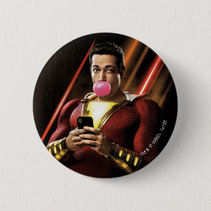 SHAZAM!   Shazam Bgloebbel Ronde Button 5,7 Cm