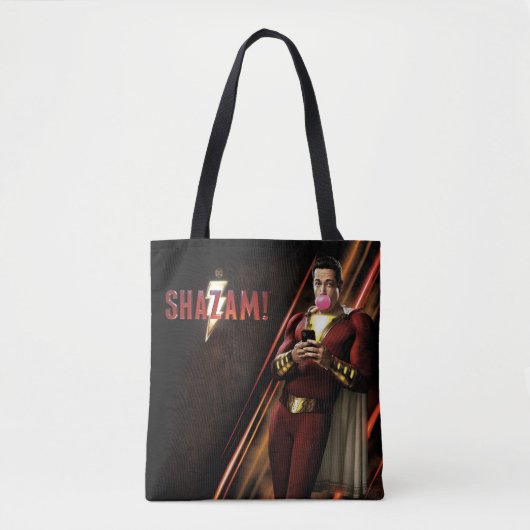 SHAZAM! | Shazam Bgloebbel Tote Bag (Voorkant)