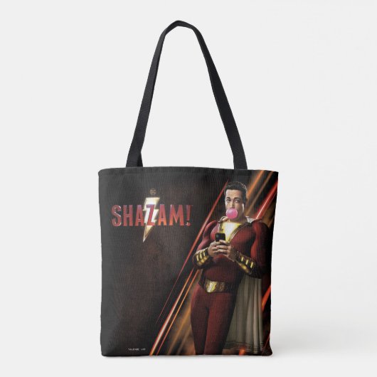 SHAZAM! | Shazam Bgloebbel Tote Bag (Achterkant)