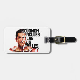 SHAZAM! Shazam Closeup Acronym Graphic Bagagelabel