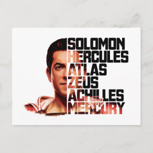 SHAZAM!   Shazam Closeup Acronym Graphic Briefkaart