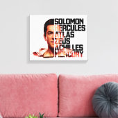 SHAZAM! | Shazam Closeup Acronym Graphic Canvas Afdruk (Insitu (Woonkamer))