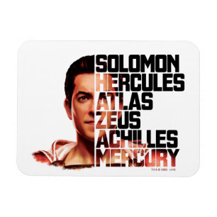 SHAZAM!   Shazam Closeup Acronym Graphic Magneet