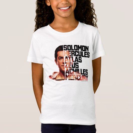 SHAZAM! | Shazam Closeup Acronym Graphic T-shirt (Voorkant)