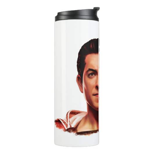 SHAZAM! | Shazam Closeup Acronym Graphic Thermosbeker (Gedraaid links)