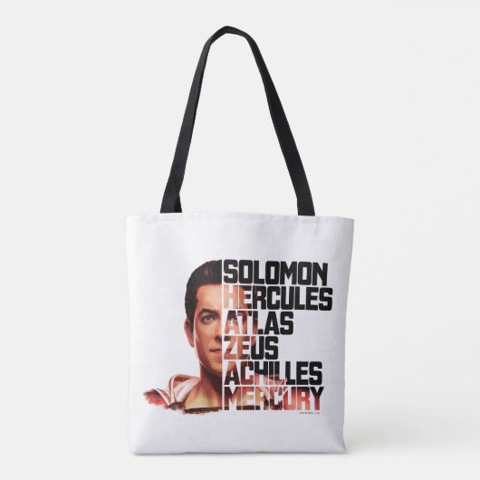 SHAZAM! | Shazam Closeup Acronym Graphic Tote Bag (Achterkant)