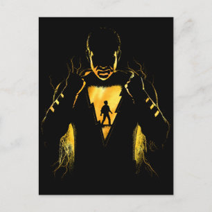 SHAZAM!   Shazam en Billy Lightning Silhouette Briefkaart