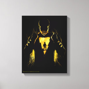 SHAZAM!   Shazam en Billy Lightning Silhouette Canvas Afdruk