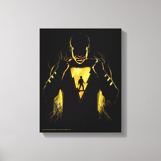 SHAZAM! | Shazam en Billy Lightning Silhouette Canvas Afdruk (Voorkant)