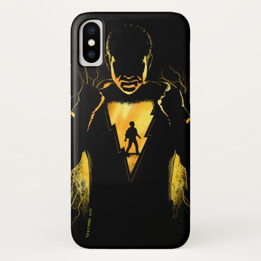 SHAZAM! | Shazam en Billy Lightning Silhouette Case-Mate iPhone Case (Achterkant)
