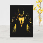 SHAZAM! | Shazam en Billy Lightning Silhouette Kaart (Gele Bloem)