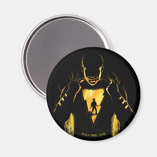 SHAZAM! | Shazam en Billy Lightning Silhouette Magneet (Voorkant / Achterkant)