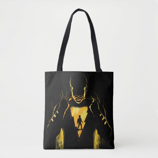 SHAZAM! | Shazam en Billy Lightning Silhouette Tote Bag (Voorkant)