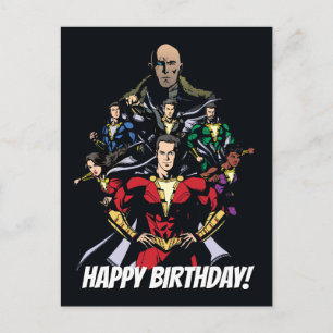 SHAZAM!   Shazam Family Vs. Dr. Sivana Briefkaart