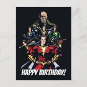 SHAZAM! | Shazam Family Vs. Dr. Sivana Briefkaart (Voorkant)