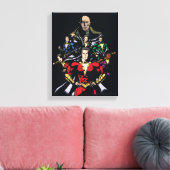 SHAZAM! | Shazam Family Vs. Dr. Sivana Canvas Afdruk (Insitu (Woonkamer))