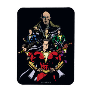 SHAZAM!   Shazam Family Vs. Dr. Sivana Magneet