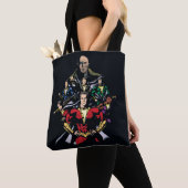 SHAZAM! | Shazam Family Vs. Dr. Sivana Tote Bag (Dichtbij)