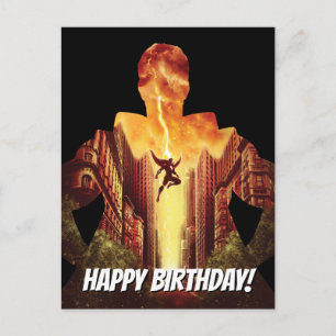 SHAZAM!   Shazam Sunset Silhouette Briefkaart