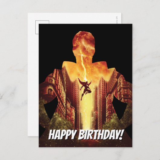 SHAZAM! | Shazam Sunset Silhouette Briefkaart (Voorkant / Achterkant)