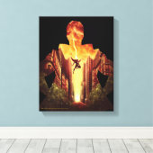 SHAZAM! | Shazam Sunset Silhouette Canvas Afdruk (Insitu (Houten vloer))