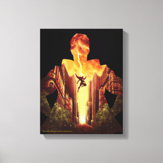 SHAZAM! | Shazam Sunset Silhouette Canvas Afdruk