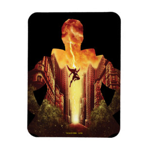 SHAZAM!   Shazam Sunset Silhouette Magneet