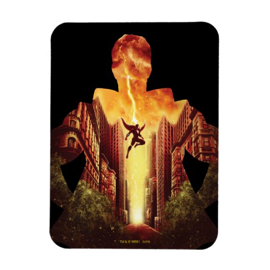 SHAZAM! | Shazam Sunset Silhouette Magneet (Verticaal)