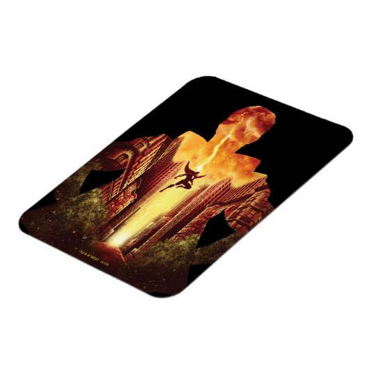 SHAZAM! | Shazam Sunset Silhouette Magneet (Linkerzijde)