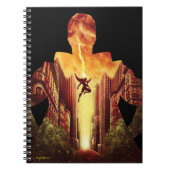 SHAZAM! | Shazam Sunset Silhouette Notitieboek (Voorkant)