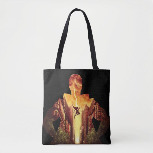 SHAZAM! | Shazam Sunset Silhouette Tote Bag (Voorkant)