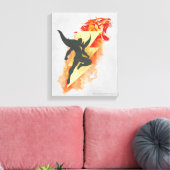 SHAZAM! | Shazam Tiger & Lightning Graphic Canvas Afdruk (Insitu (Woonkamer))