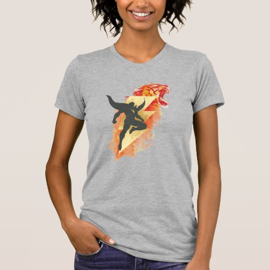 SHAZAM! | Shazam Tiger & Lightning Graphic T-shirt (Voorkant)