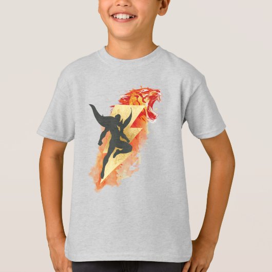 SHAZAM! | Shazam Tiger & Lightning Graphic T-shirt (Voorkant)