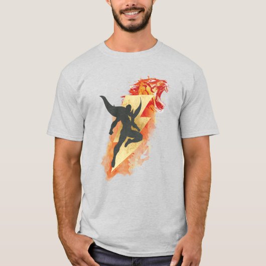 SHAZAM! | Shazam Tiger & Lightning Graphic T-shirt (Voorkant)