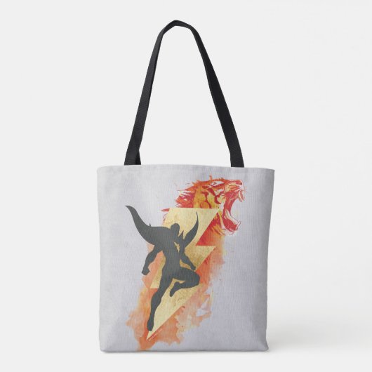 SHAZAM! | Shazam Tiger & Lightning Graphic Tote Bag (Achterkant)