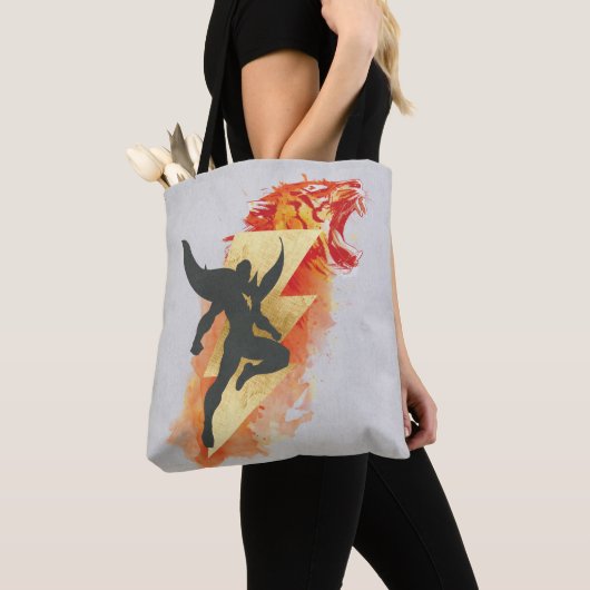 SHAZAM! | Shazam Tiger & Lightning Graphic Tote Bag (Dichtbij)