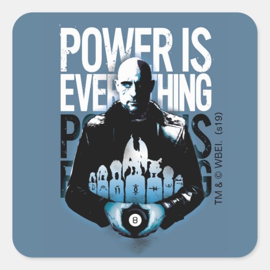 SHAZAM! | Sivana "Macht is alles" Vierkante Sticker (Voorkant)