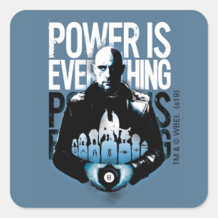 SHAZAM!   Sivana "Macht is alles" Vierkante Sticker