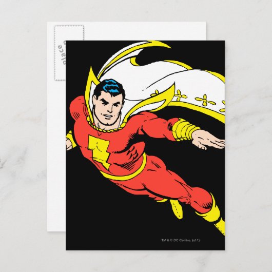 Shazam Soaring Briefkaart (Voorkant / Achterkant)