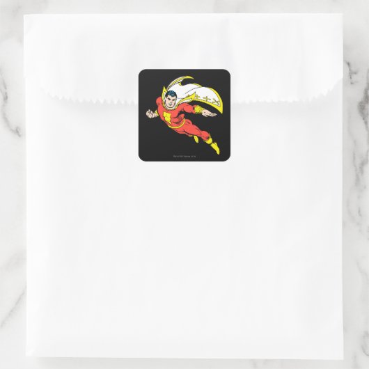 Shazam Soaring Vierkante Sticker (Tas)