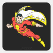 Shazam Soaring Vierkante Sticker (Voorkant)