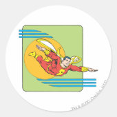 SHAZAM Soars Ronde Sticker (Voorkant)