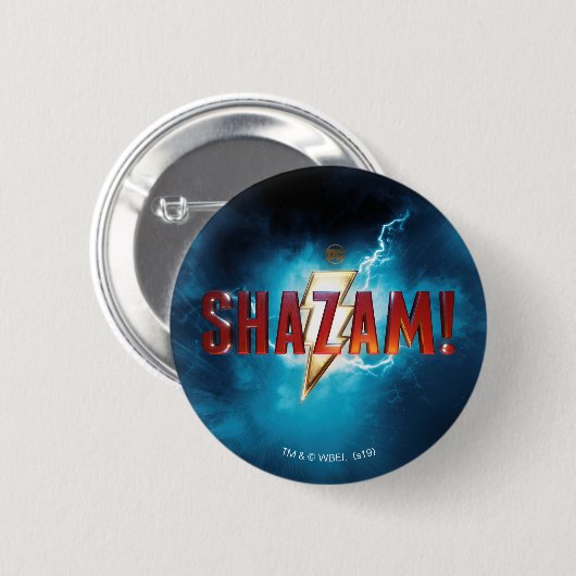 SHAZAM! | Theatrisch Logo Ronde Button 5,7 Cm (Voorkant /achterkant)