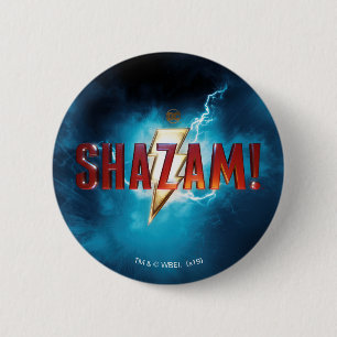 SHAZAM!   Theatrisch Logo Ronde Button 5,7 Cm