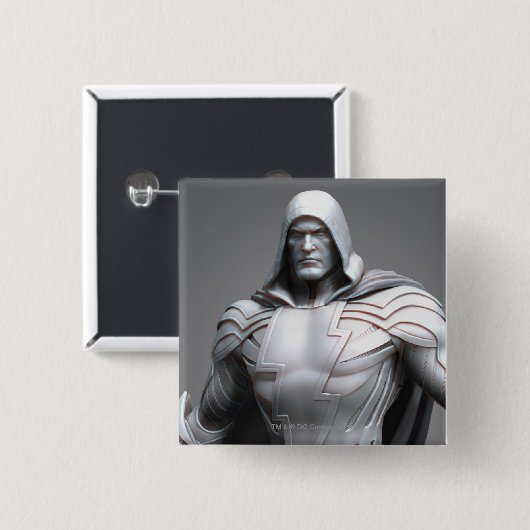 Shazam Vierkante Button 5,1 Cm (Voorkant /achterkant)